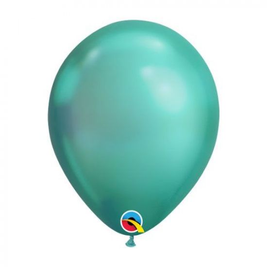 Qualatex Chrome Green Regular Latex Balloon