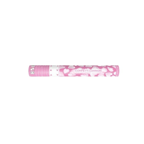 White Heart Paper Confetti Cannon