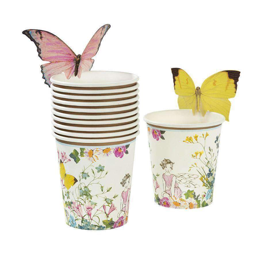 The Talking Table Truly Fairy Cups with Butter Fly Trim PK12