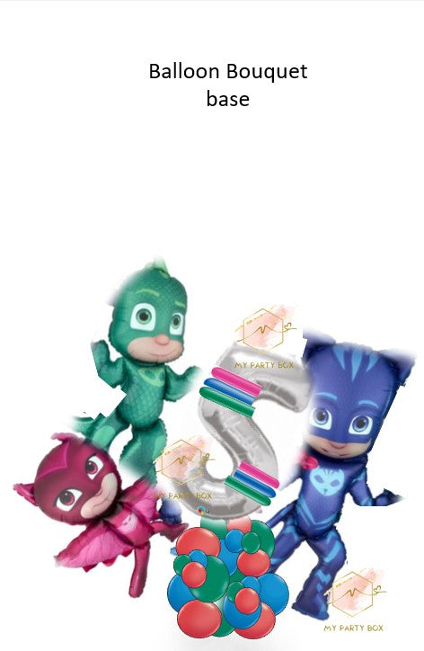 My Party Box PJ Mask Balloon Bouquet base ball
