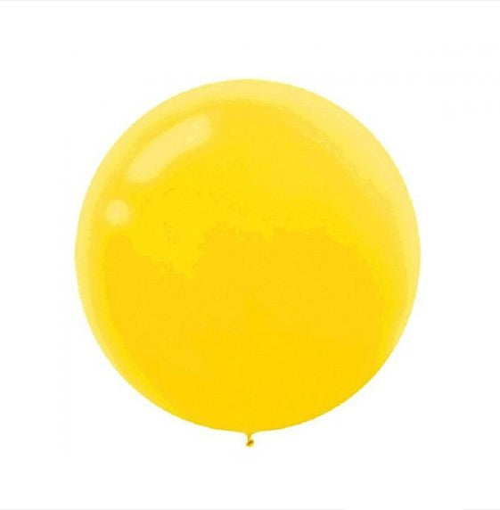 24" 60cm Yellow Jumbo Latex Balloon