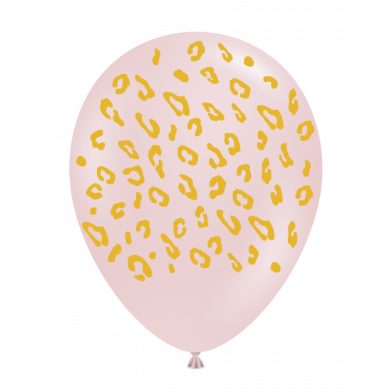 Tuftex Spex Cameo With gold Leopard Animal Print Regular Latex Balloon