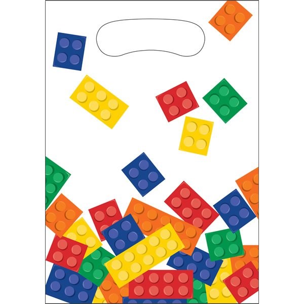 Amscan Lego Block Party Plastic Loot Bags (PK8)