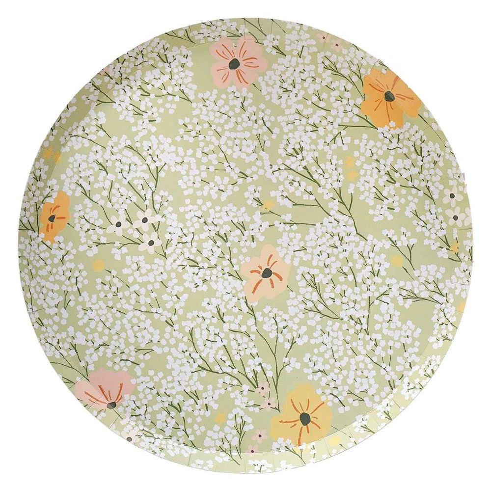 Floral Baby Shower Paper Plate (PK8)
