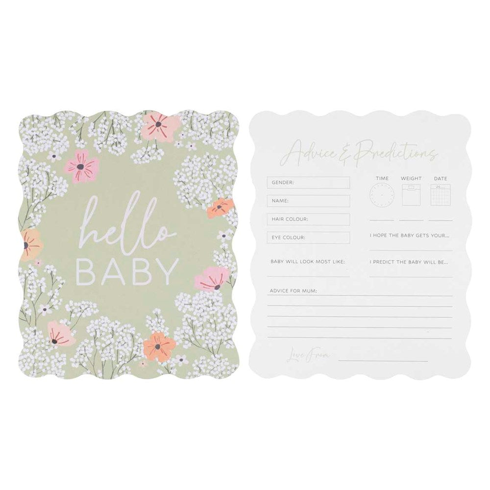 Floral Baby Shower Advice Cards (PC10)