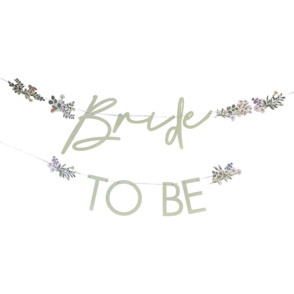 Floral Bride to Be Hen Party Bunting