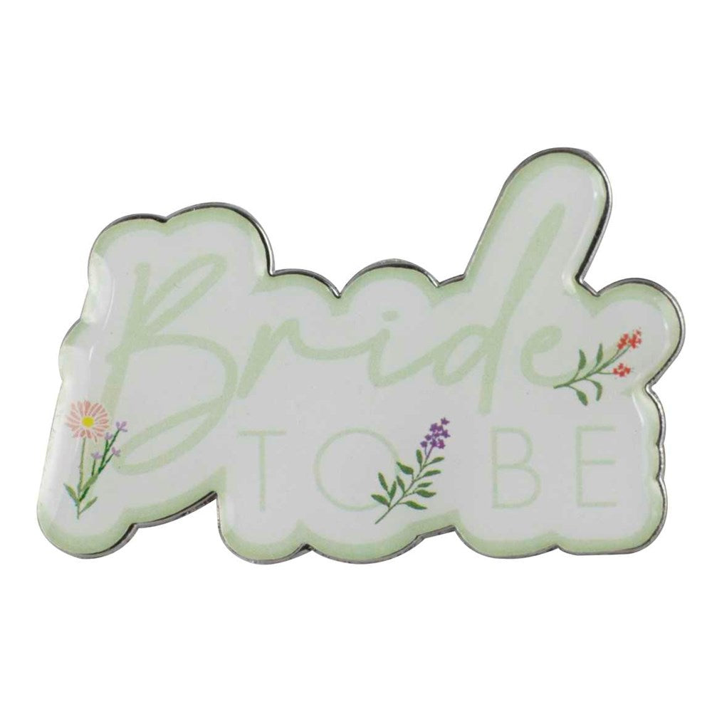 Floral Bride To Be Hen Party Badge
