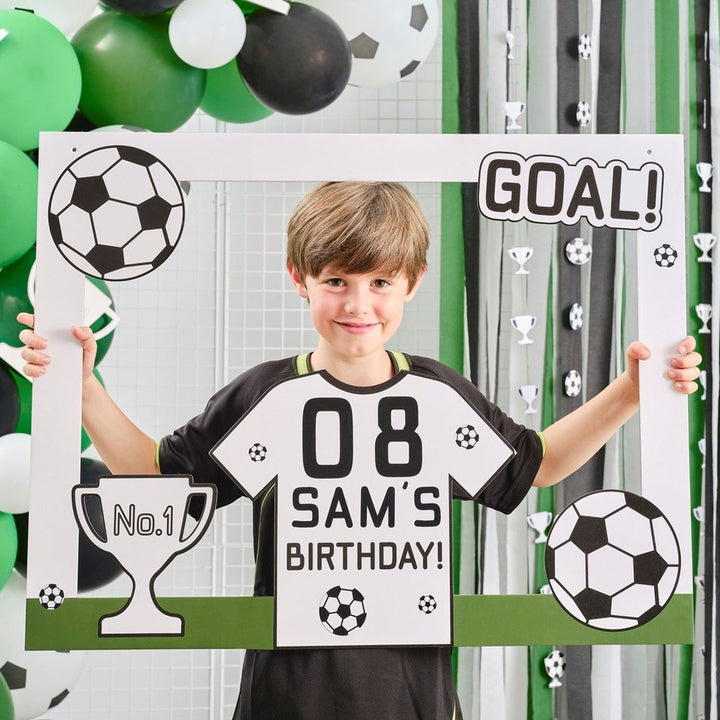 Ginger Ray Kick Off Football Party Customisable Photo Booth Frame