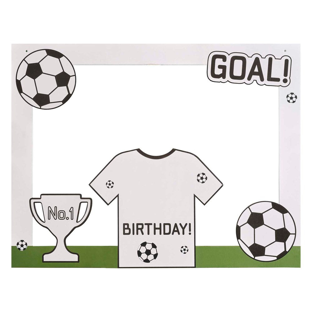 Ginger Ray Kick Off Football Party Customisable Photo Booth Frame