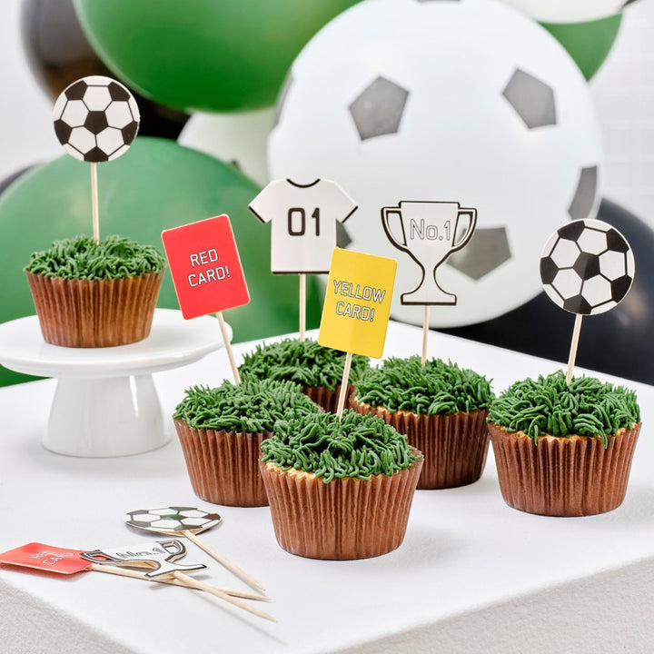 Ginger Ray Kick Off Football Party Cupcake Topper (PK12)