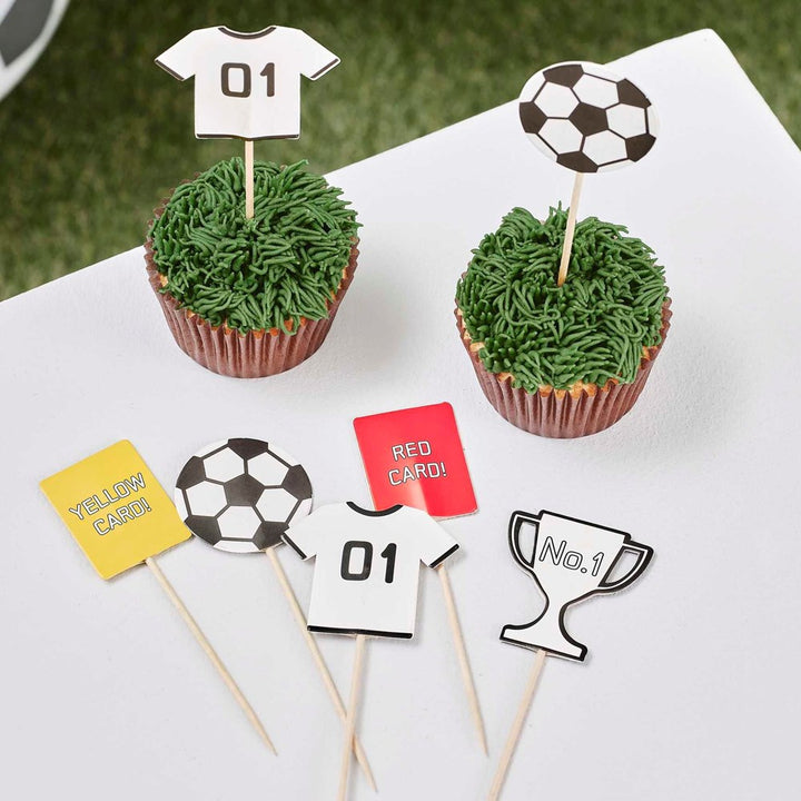 Ginger Ray Kick Off Football Party Cupcake Topper (PK12)