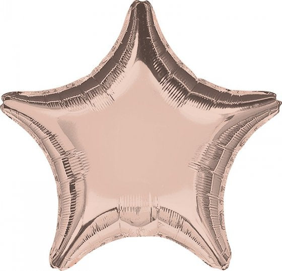 Anagram Rose Gold Star Foil Balloon
