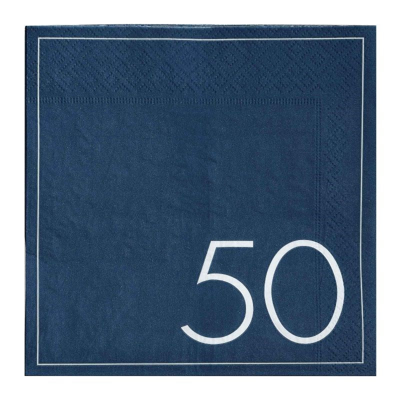 Mix it Up Navy Blue 50 Napkin (PK16)