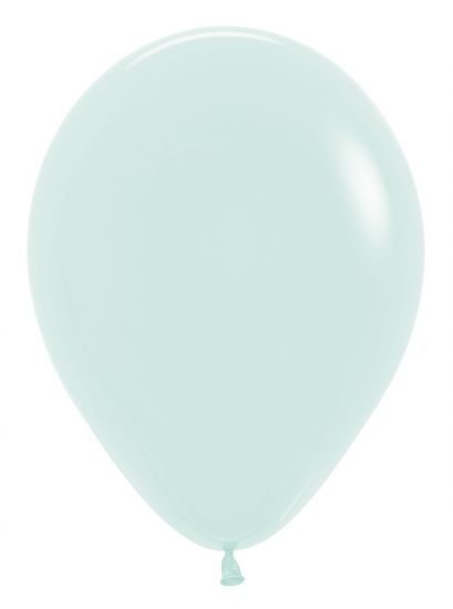 Matte green latex balloon
