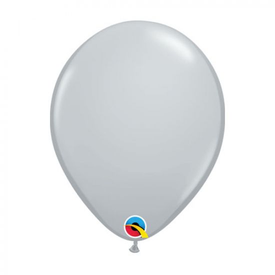 Qualatex Grey Regular Latex Balloon