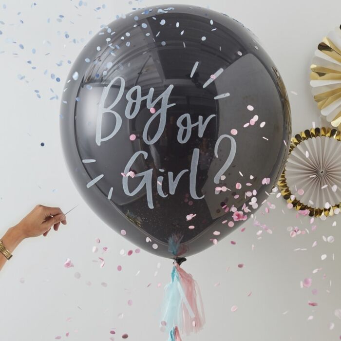 36" (90cm) Boy or Girl Gender Reveal Balloon Kit