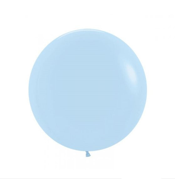 Sempertex 24" 60cm Pastel Matte Blue Jumbo Latex Balloon