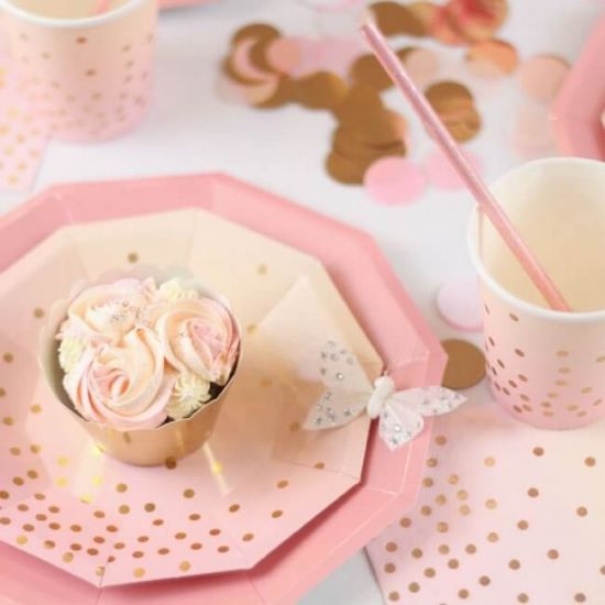 Illume Pink Paper Straws (PK25)