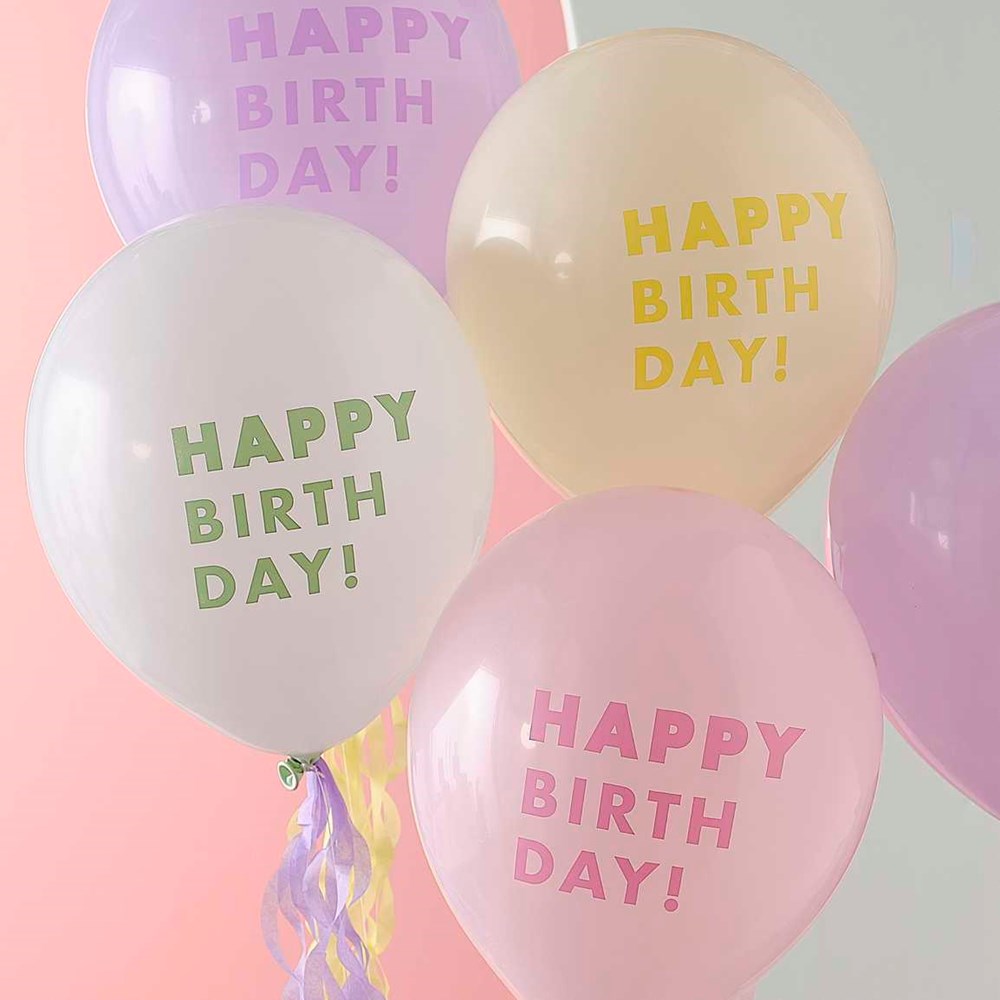 Pastel Wave Balloon Bundle with Tails (PK5)