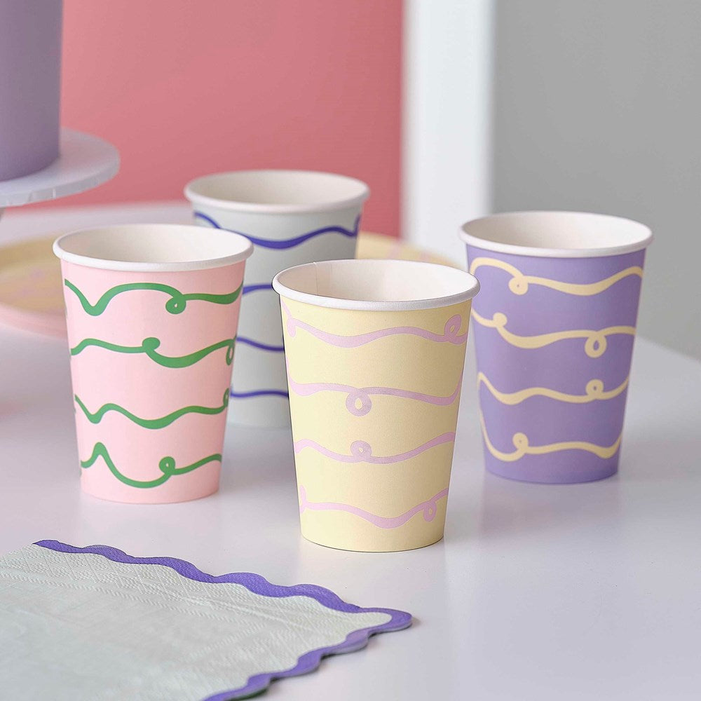 Pastel Wave Paper Cup (PK8)