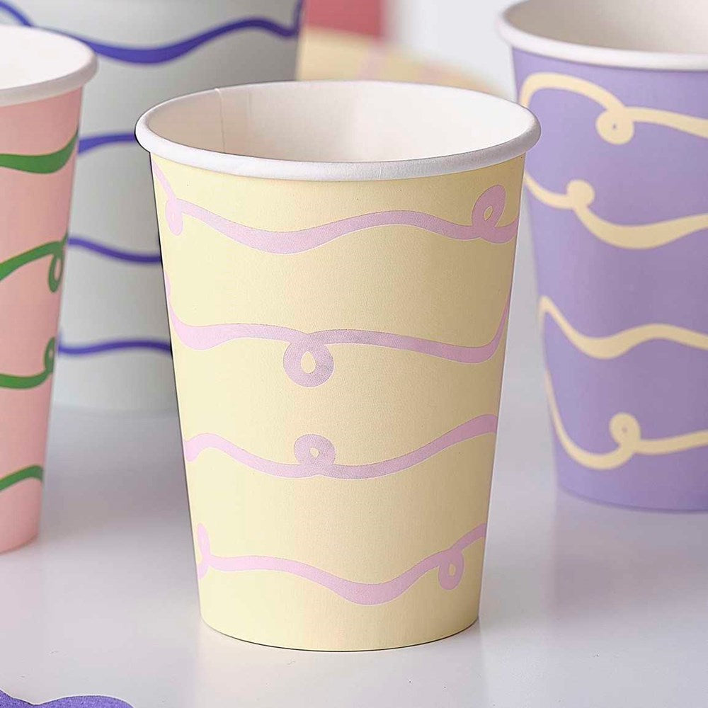 Pastel Wave Paper Cup (PK8)