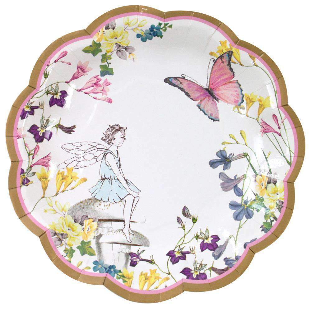 The Talking Tables 7" truly Fairy Plates  with Flower, fairy and butterfly