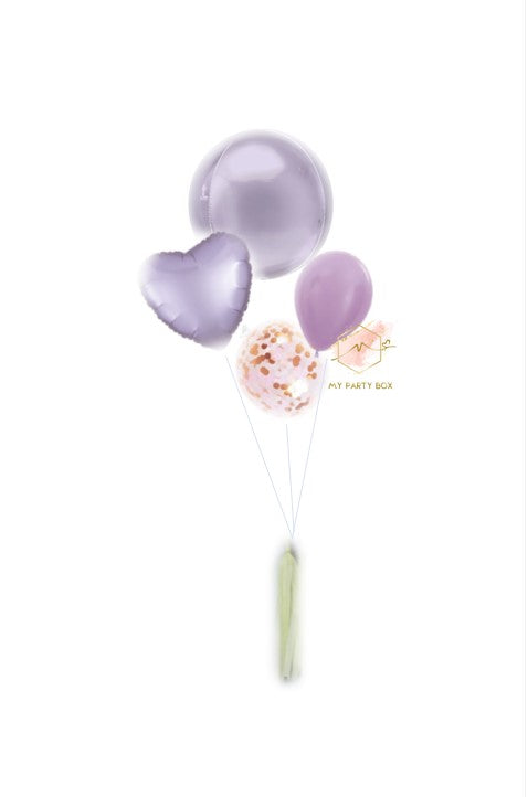My Party Box Pastel Purple Basic Balloon Bouquet