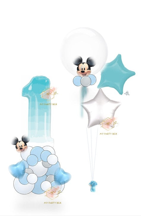 Blue Mickey Mouse Balloon Bouquet