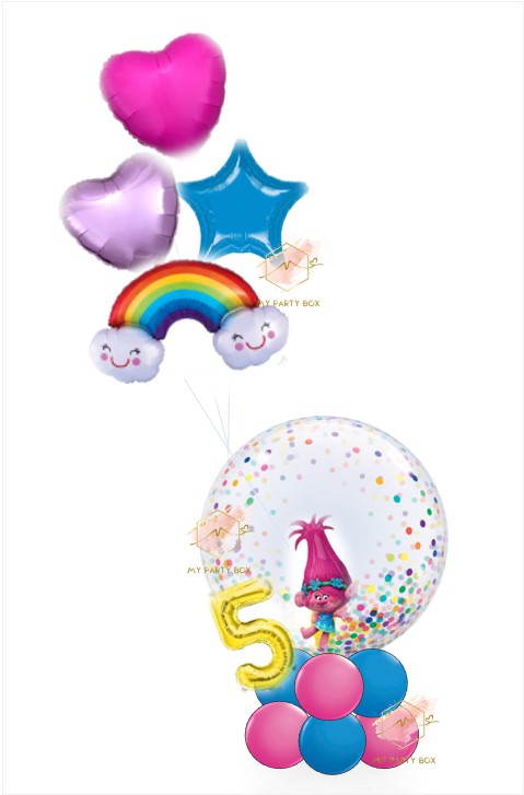 My Party Box Troll Balloon Bouquet