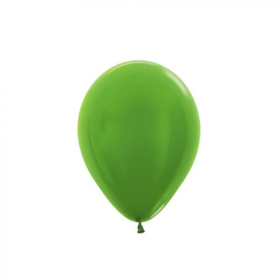 Sempertex 5" 12cm Metallic Lime Mini Latex Balloon