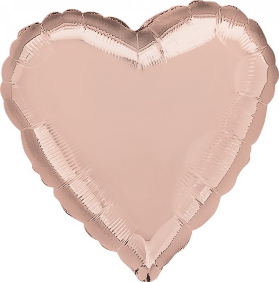 Anagram Rose Gold Heart Foil Balloon